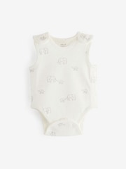 Neutral Character Baby Premature 100% Cotton Bodysuits 3 Pack - Image 4 of 6