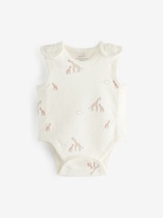 Neutral Character Baby Premature 100% Cotton Bodysuits 3 Pack - Image 5 of 6