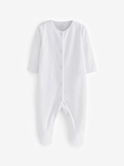 White Star Velour Baby Sleepsuit (0mths-2yrs) - Image 1 of 3