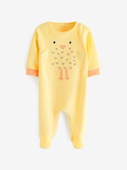 Yellow Novelty Chick Baby Sleepsuit (0-2yrs) - Image 5 of 8