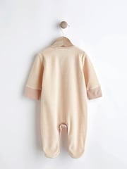 Oatmeal Bear Baby Sleepsuit (0-2yrs) - Image 2 of 10