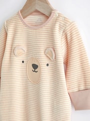 Oatmeal Bear Baby Sleepsuit (0-2yrs) - Image 3 of 10