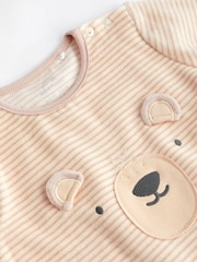 Oatmeal Bear Baby Sleepsuit (0-2yrs) - Image 4 of 10