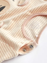 Oatmeal Bear Baby Sleepsuit (0-2yrs) - Image 5 of 10