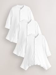 White Hip Dysplasia 100% Cotton Baby Sleepsuits 3 Pack (0-3yrs) - Image 1 of 4