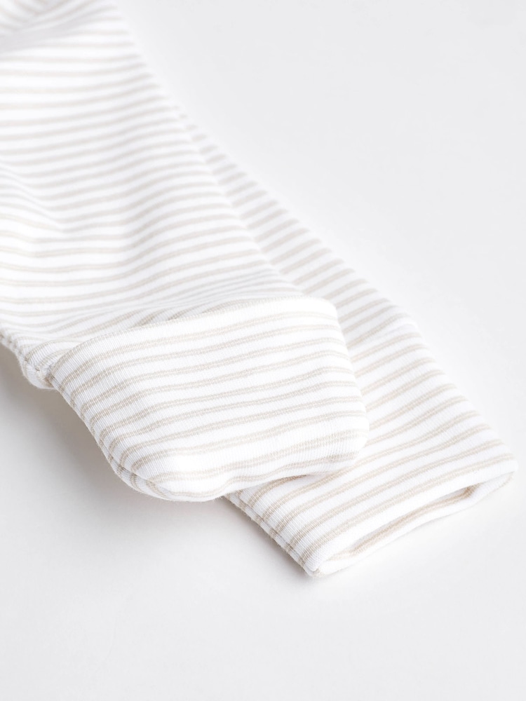 Neutral Bunny 100% Cotton Delicate Baby Sleepsuits 3 Pack (0-2yrs) - Image 12 of 12