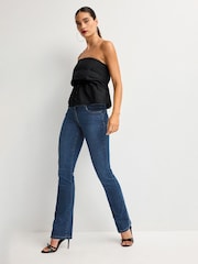 Mid Blue Wash Slim Lift And Shape Bootcut Jeans - Image 1 of 7