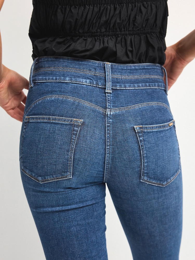 Délavage bleu moyen - Jean bootcut Slim Lift And Shape - Image 5 of 7