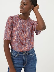 FatFace Pink Ada Craft Paisley Blouse - Image 1 of 5