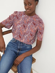 FatFace Pink Ada Craft Paisley Blouse - Image 3 of 5