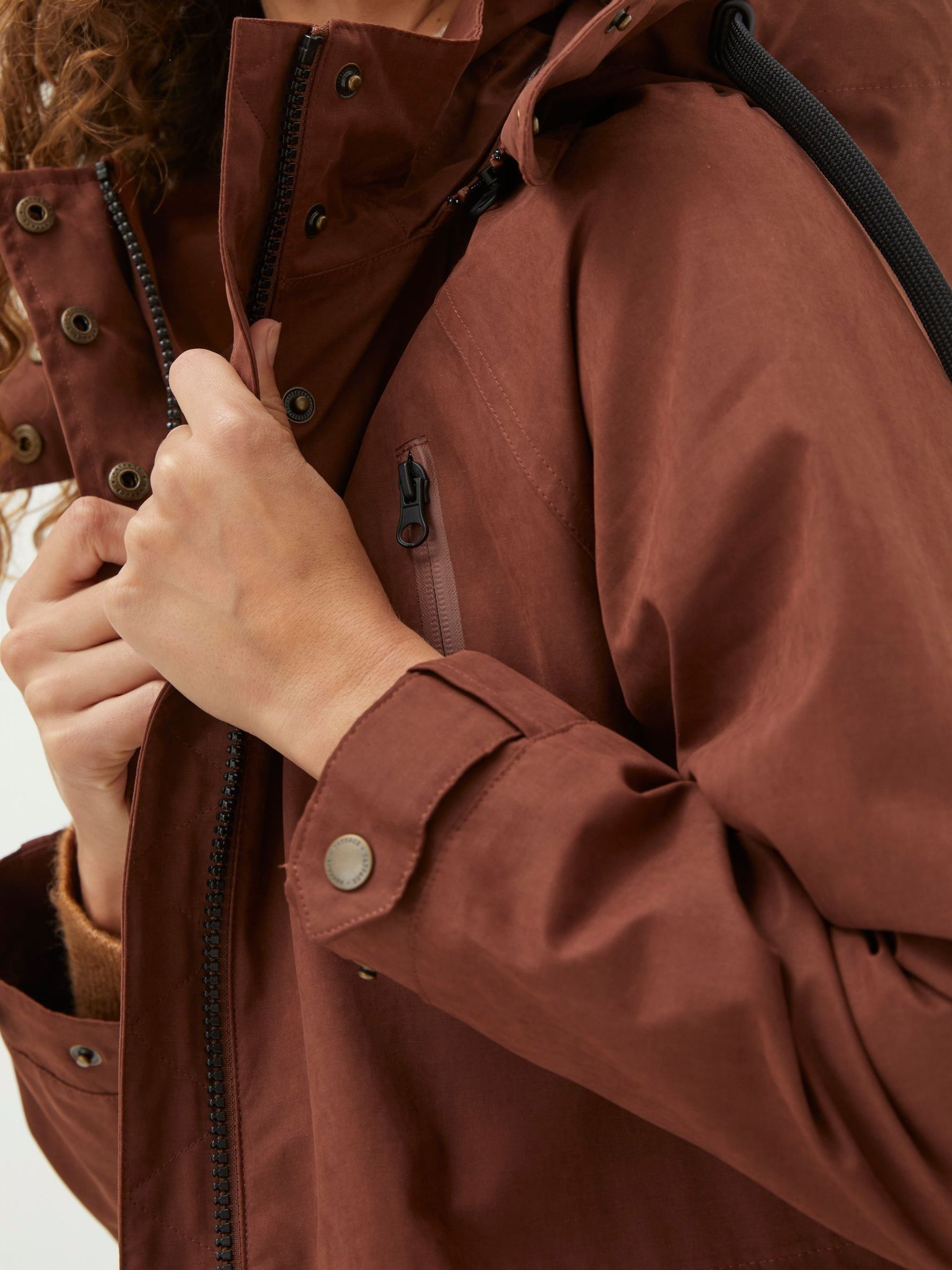 Buy FatFace Brown Waterproof Longline Coat from Next Ireland