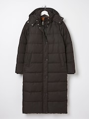 FatFace Black Harley Long Puffer Coat - Image 2 of 6