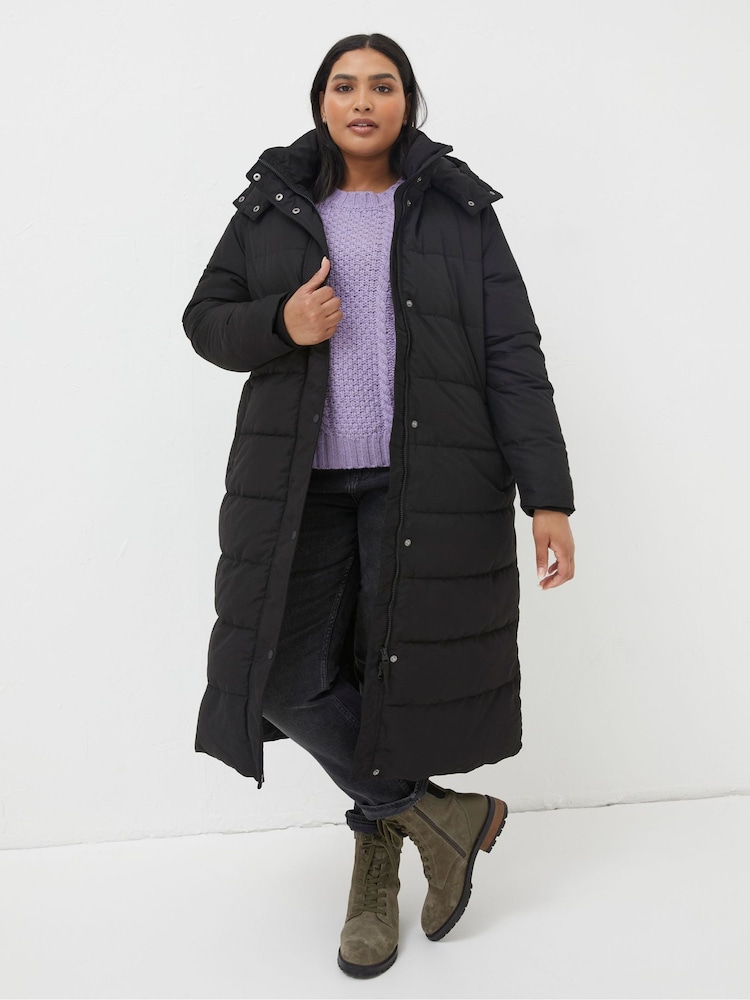 FatFace Black Harley Long Puffer Coat - Image 6 of 6