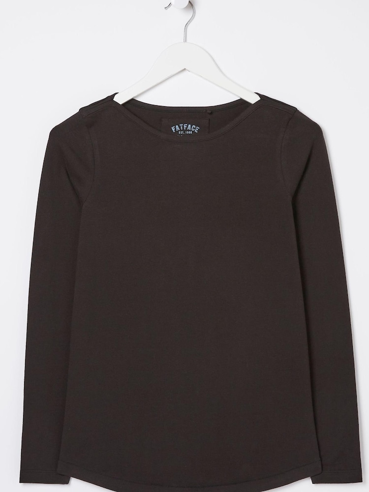 FatFace Black Organic Cotton Bree T-Shirt - Image 4 of 4 FatFace Black Organic Cotton Bree T-Shirt - Image 4 of 4