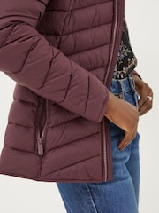 FatFace Purple Ruby Lightweight Puffer Jacket - Image 3 of 5