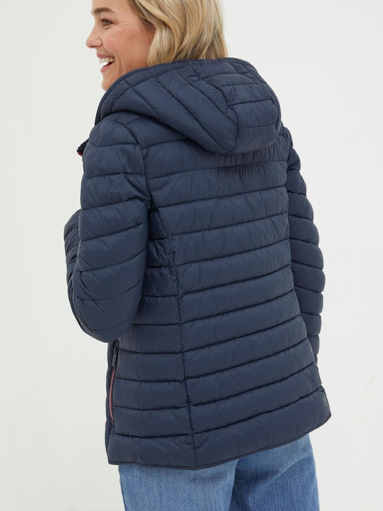 FatFace Blue Ruby Lightweight Puffer Jacket - Image 2 of 5