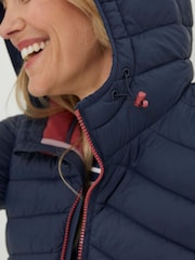 FatFace Blue Ruby Lightweight Puffer Jacket - Image 4 of 5