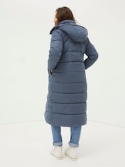 FatFace Blue Harley Long Puffer Coat - Image 2 of 6