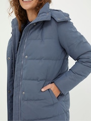FatFace Blue Harley Long Puffer Coat - Image 4 of 6