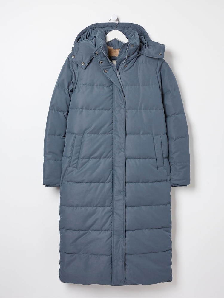 FatFace Blue Harley Long Puffer Coat - Image 6 of 6