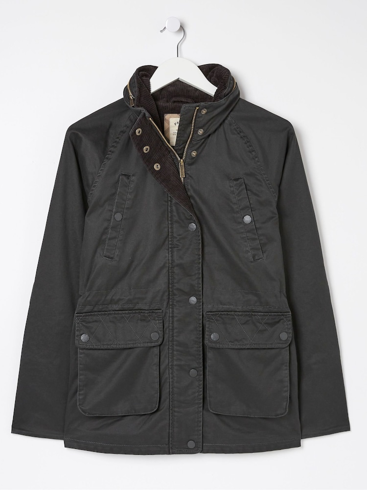 FatFace Black Sussex Heritage Coat - Image 4 of 4