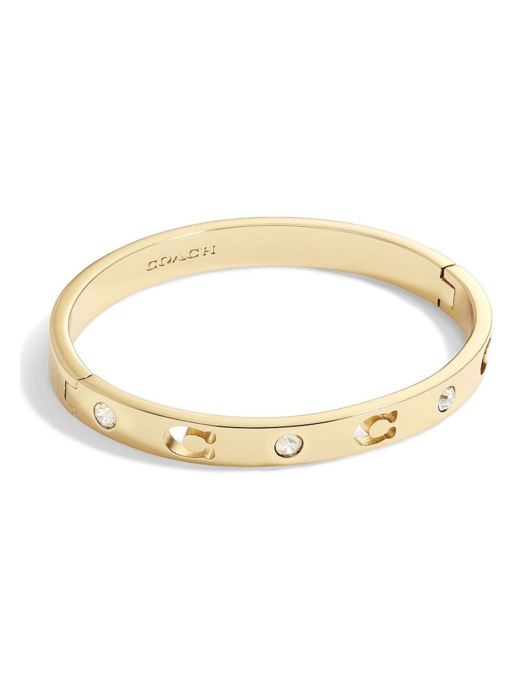 COACH Signature Stone Bangle Bracelet - Image 1 of 3 COACH Signature Stone Bangle Bracelet - Image 1 of 3