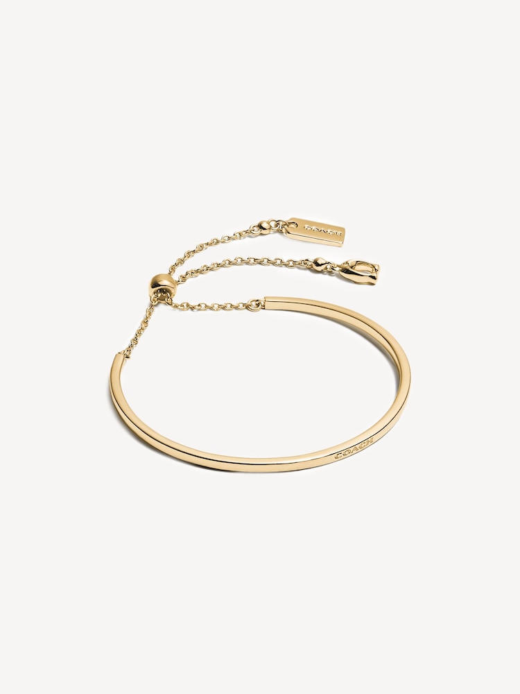 COACH Adjustable Pendant Bangle Bracelet - Image 1 of 2 COACH Adjustable Pendant Bangle Bracelet - Image 1 of 2