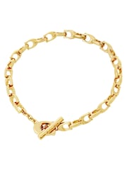 COACH Gold Tone Signature Link Bracelet - Image 1 of 3