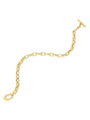 COACH Gold Tone Signature Link Bracelet - Image 2 of 3