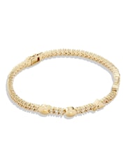 COACH Gold Tone Signature Logo Tennis Bracelet - Image 1 of 3