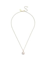 Collar en tono dorado con colgante de perla de COACH - Imagen 2 de 3