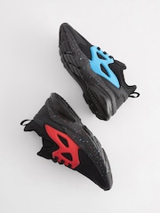 Red/Blue Elastic Lace Trainers - Image 3 of 5