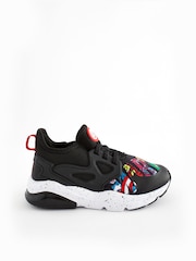 Multi Bright Marvel Elastic Lace Trainers - Image 2 of 7