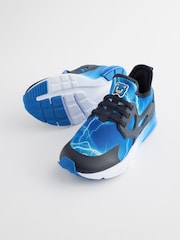 Blue Sonic Elastic Lace Trainers - Image 4 of 6