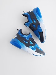 Blue Sonic Elastic Lace Trainers - Image 5 of 6
