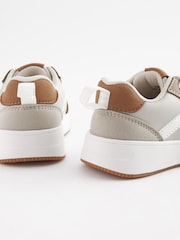 Neutral Standard Fit (F) Elastic Lace Trainers - Image 5 of 5