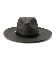 AllSaints Alternating Weave Black Fedora - Image 1 of 3