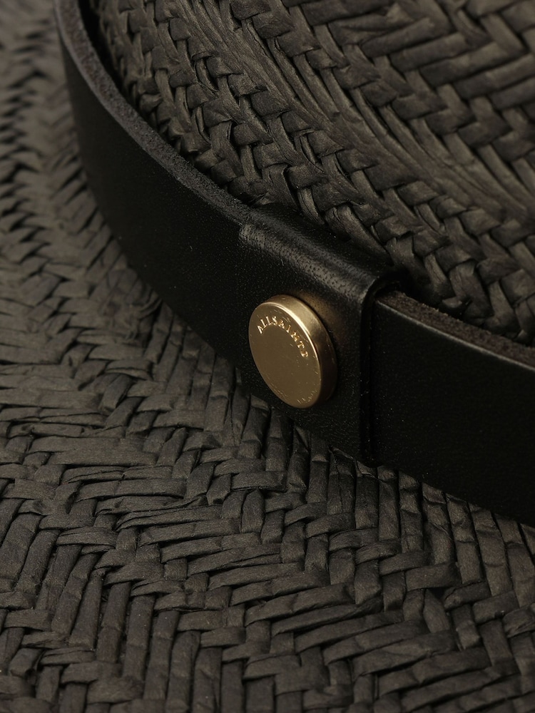 AllSaints Alternating Weave Black Fedora - Image 3 of 3 AllSaints Alternating Weave Black Fedora - Image 3 of 3