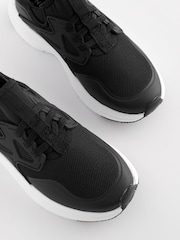 Black Elastic Lace Trainers - Image 4 of 4