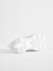 White Elastic Lace Trainers - Image 4 of 6