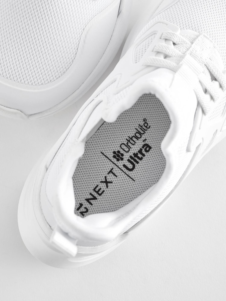 White - Elastic Lace Trainers - Image 6 of 6 White - Elastic Lace Trainers - Image 6 of 6