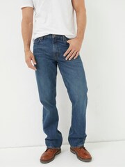 FatFace Dark Blue Bootcut Jeans - Image 2 of 5