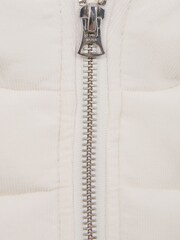 Reiss Ecru Leftwich 3-9 yrs Quilted Corduroy Hooded Gilet - Image 5 of 5
