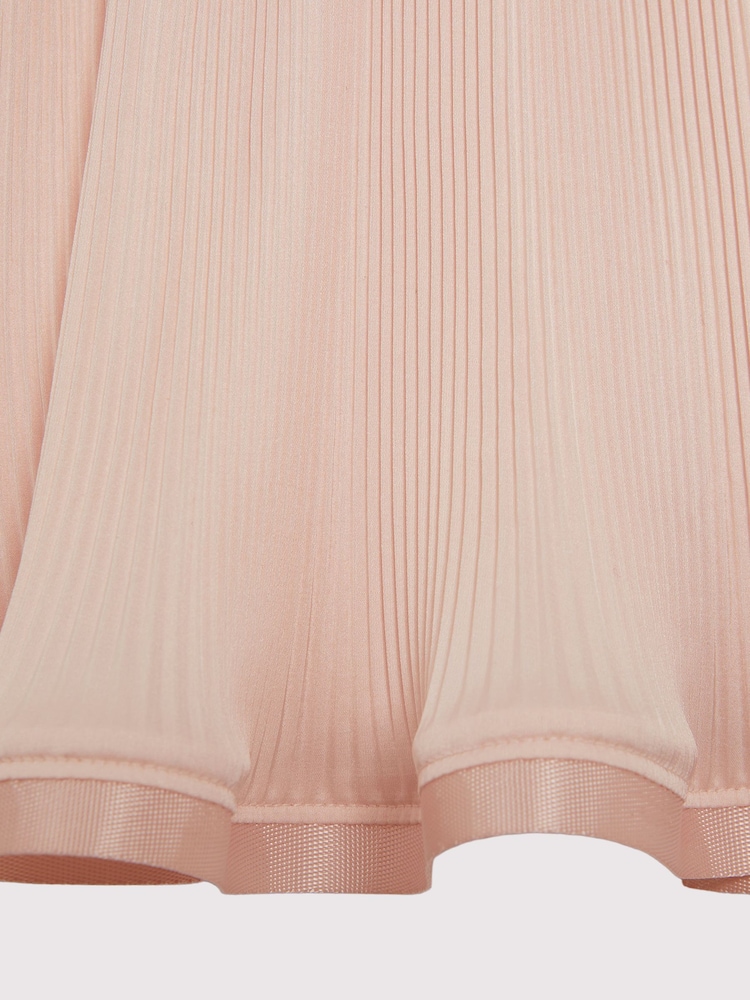 Reiss Pink Violet 4-9 yrs Pleated Satin Trim Skirt - Image 6 of 6
