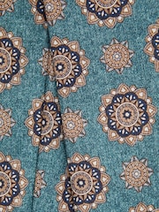 Reiss Sea Green Melange Vulcano Silk Medallion Tie - Image 5 of 5