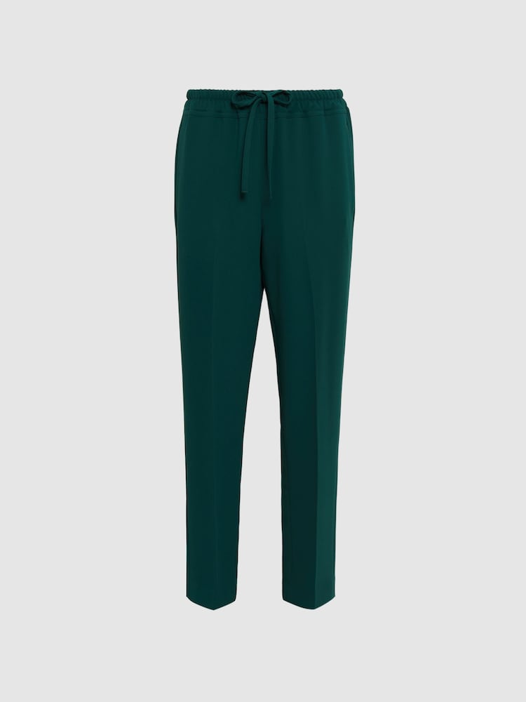 Reiss Teal Hailey Tapered Pull On Trousers - Image 2 of 5