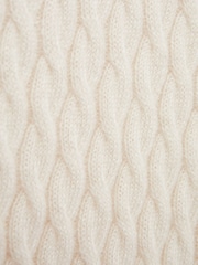 Reiss Cloud White Richmond 9-14 yrs Cashmere Knitted Half-Zip Funnel Neck Jumper - Image 6 of 6