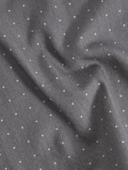 Reiss Soft Grey Tuscan Cotton-Wool Polka Dot Pocket Square - Image 5 of 5