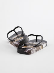 Back Gold Dino Flip Flops - Image 3 of 5