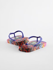 Black/Red Football Flip Flops - Image 3 of 5